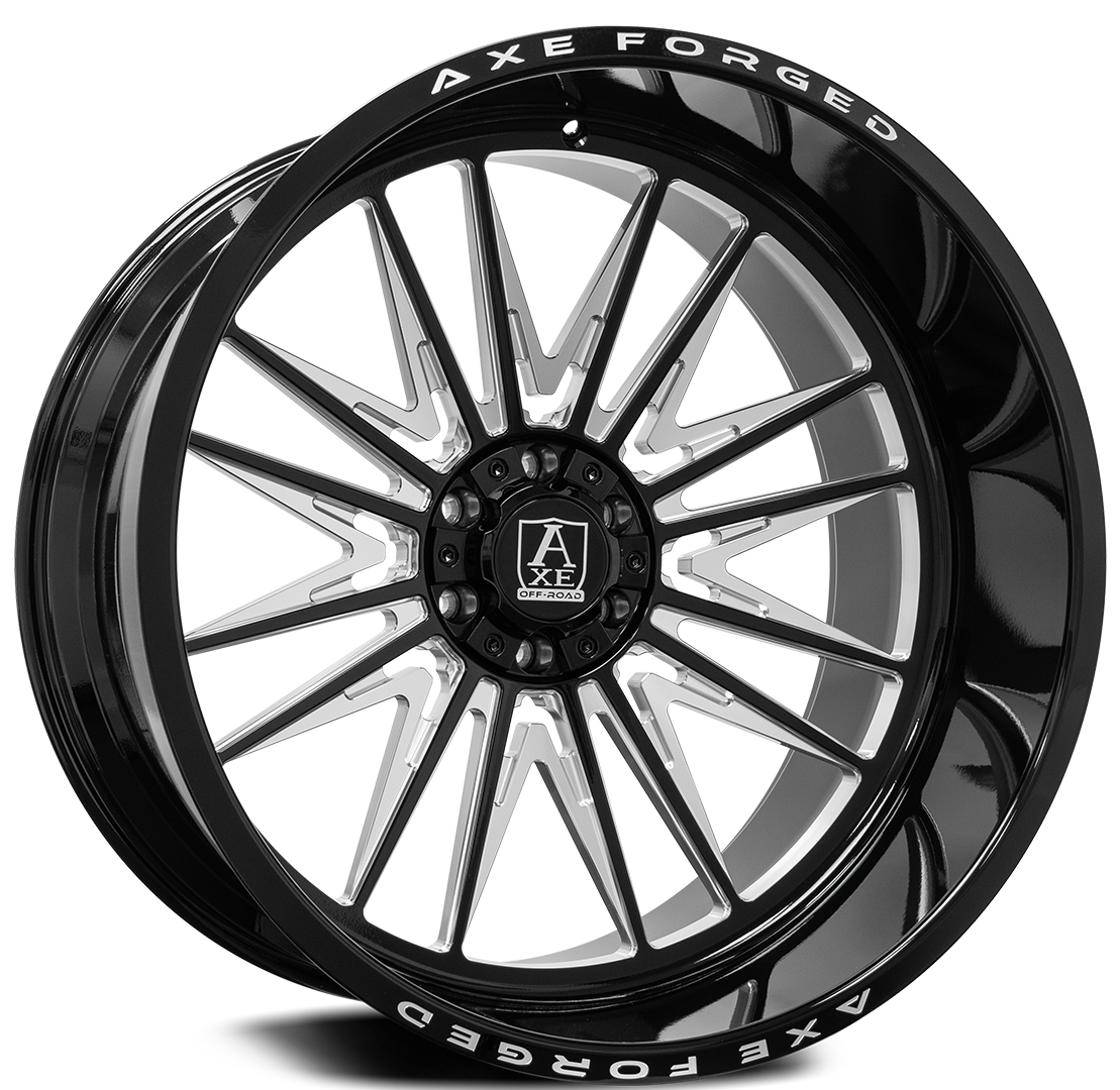 Axe Forged - AF12 Black and Milled - Legends Auto Parts