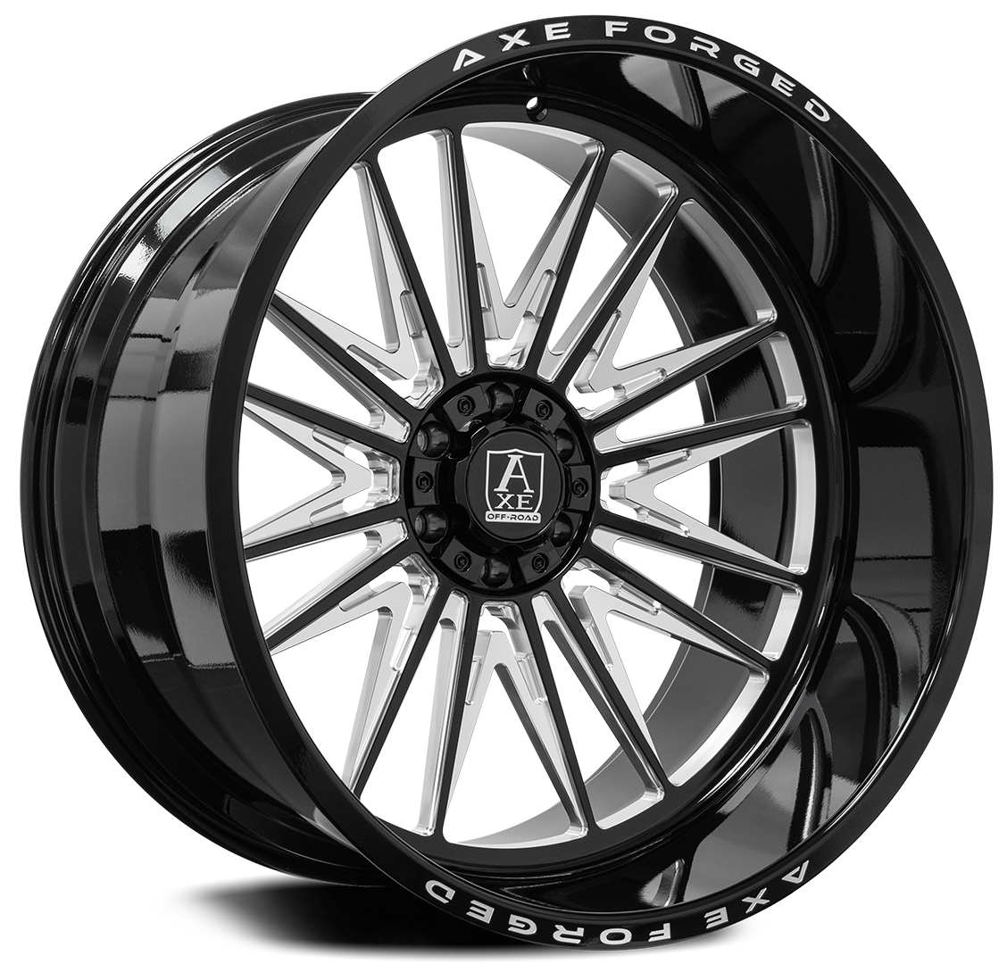 Axe Forged - AF12 Black and Milled - Legends Auto Parts
