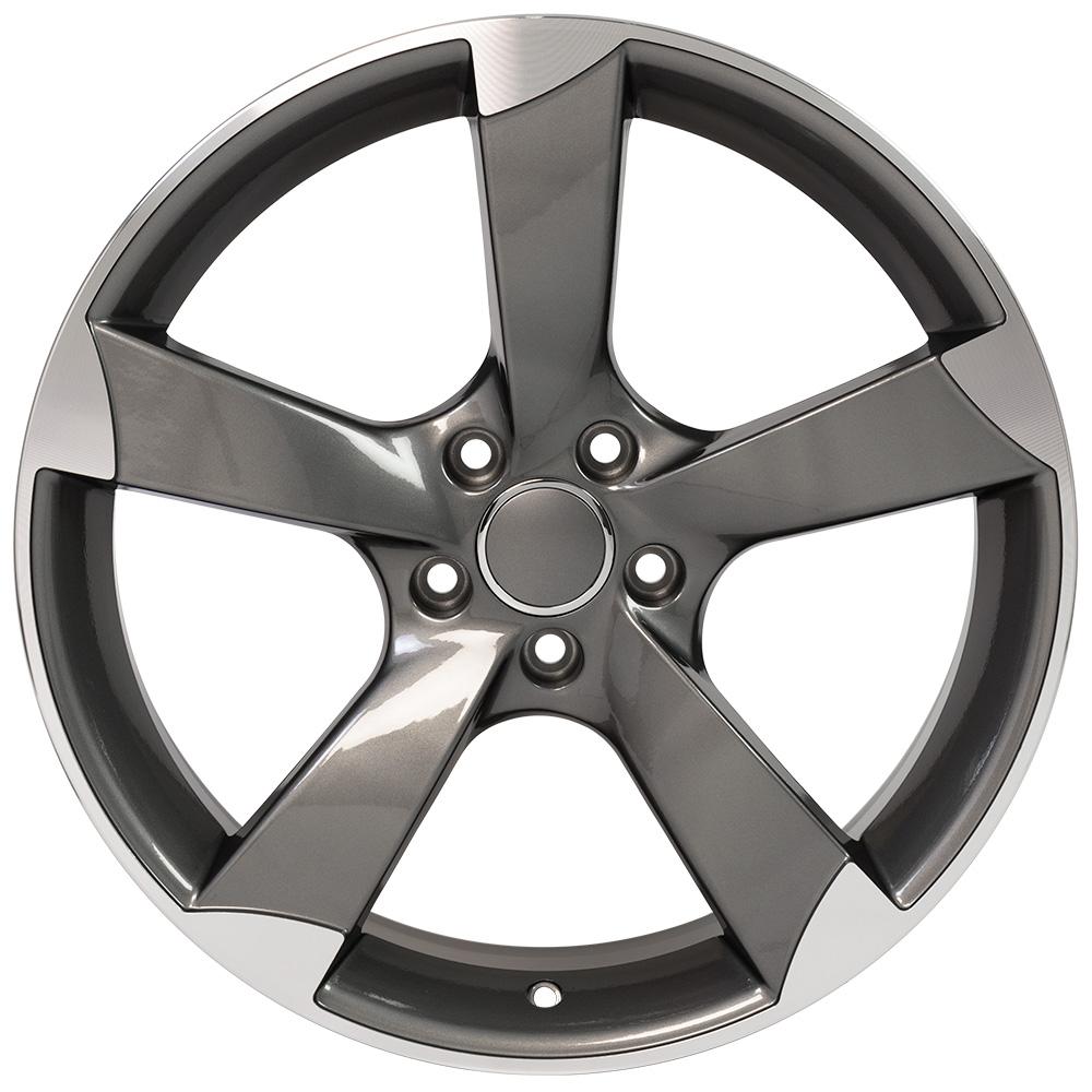 OE AU29 Wheels - Gloss Gunmetal Machined