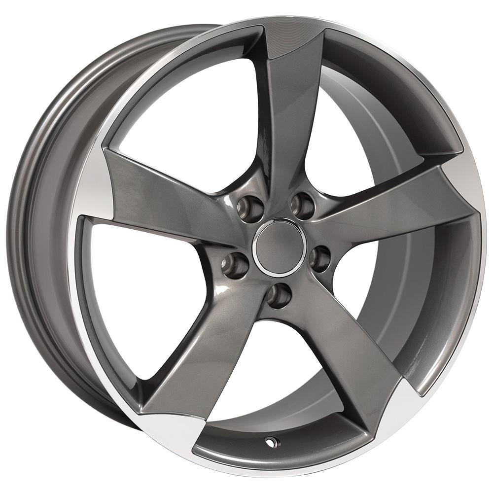 OE AU29 Wheels - Gloss Gunmetal Machined