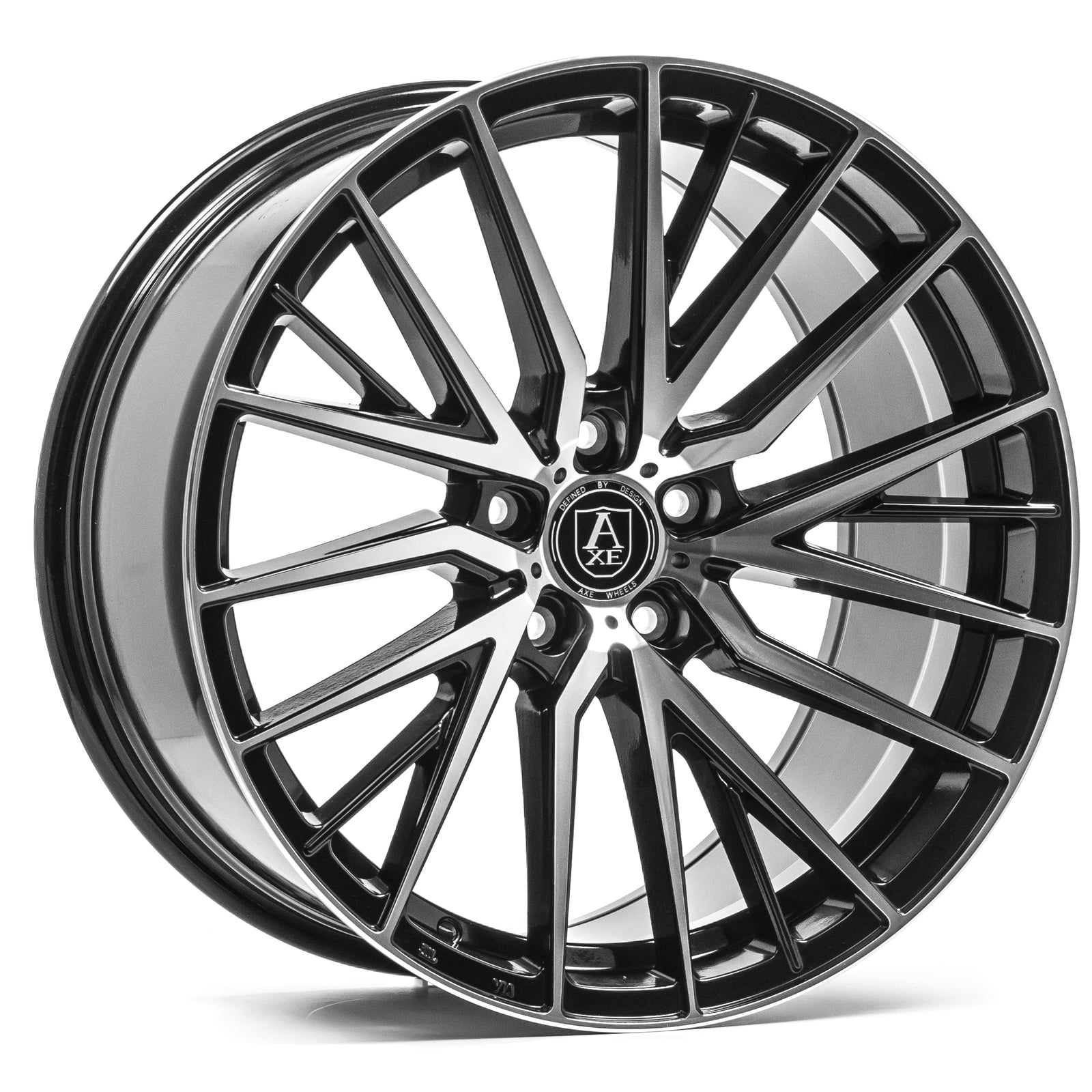 EX40 Black And Polished Face - Axe Wheels