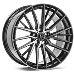 EX40 Black And Polished Face - Axe Wheels