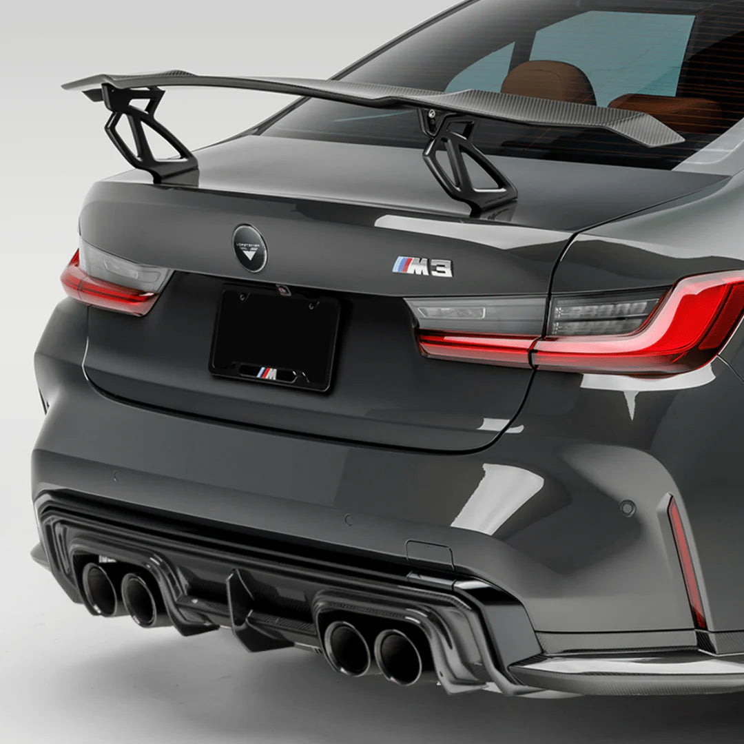 Vorsteiner - BMW G8X M3 | M4 Carbon Fiber Aero Wing Blade with Matte Black Uprights V-Style™️ - Legends Auto Parts
