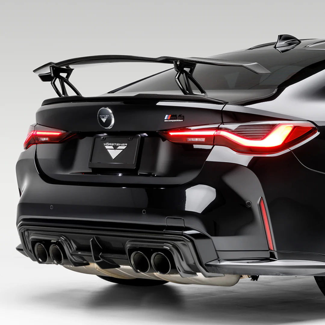 Vorsteiner - BMW G8X M3 | M4 Carbon Fiber Aero Wing Blade with Matte Black Uprights V-Style™️ - Legends Auto Parts