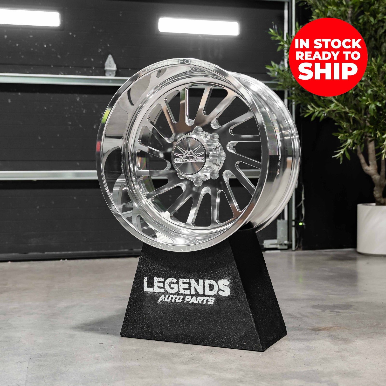 22x10 Liberty Forged LBTY11 - 8x180 Lug Pattern - Polished (Set of 4) - Legends Auto Parts