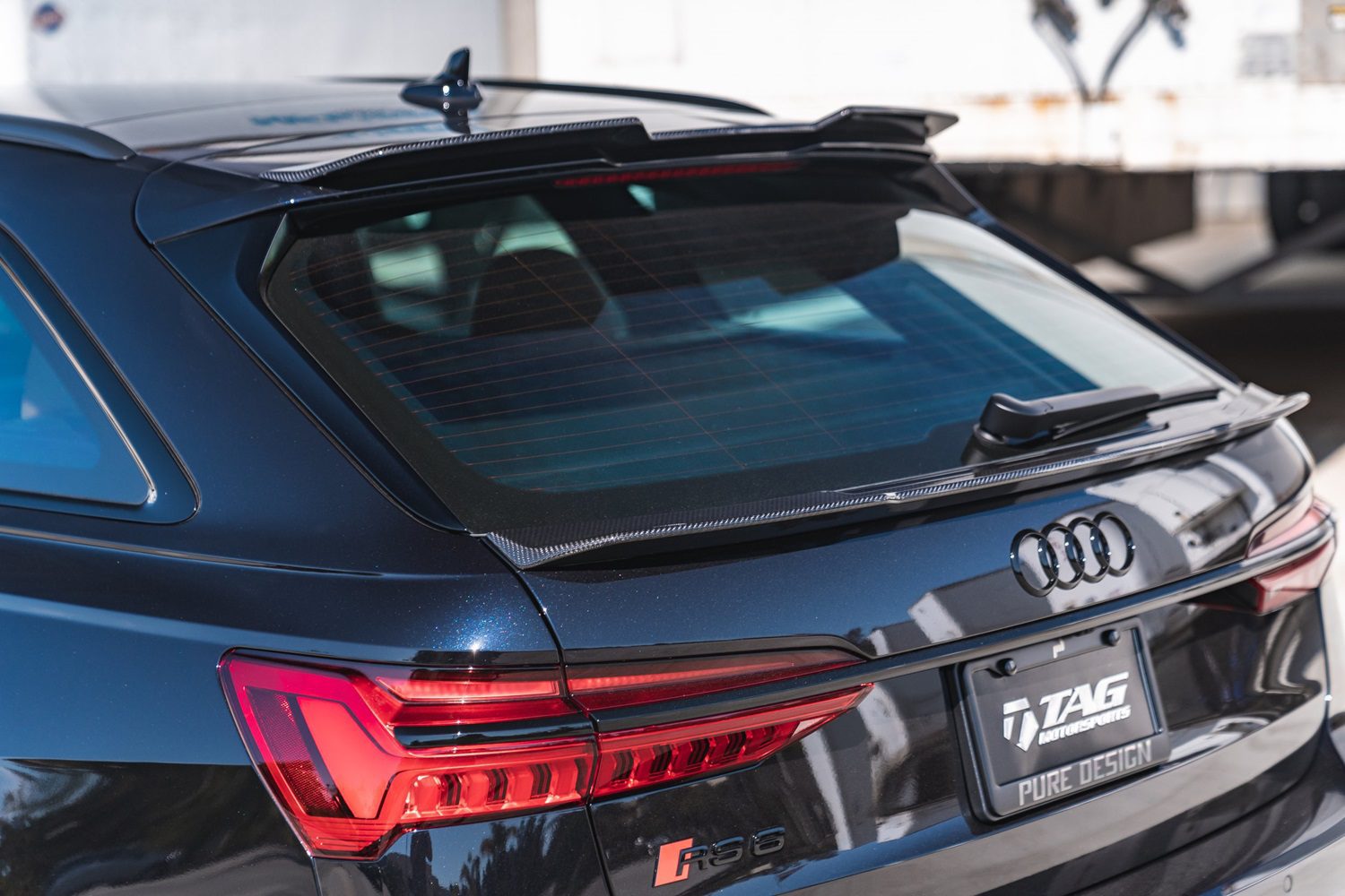 Urban Automotive Carbon Lower Rear Lip Spoiler for C8 Audi RS6 - Legends Auto Parts