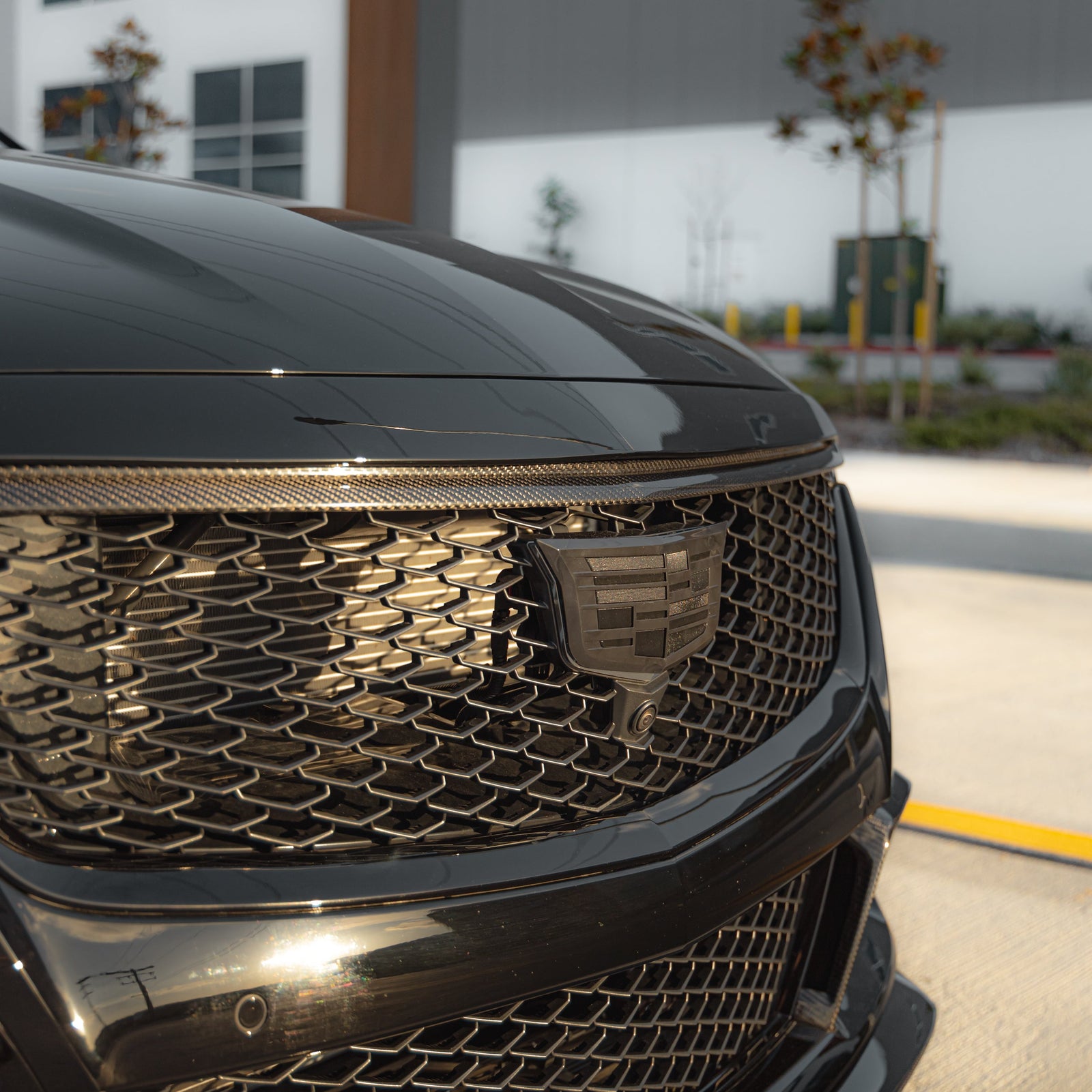 2022-2024 Cadillac CT5-V Blackwing Carbon Fiber Upper Grille Trim Replacement - Legends Auto Parts