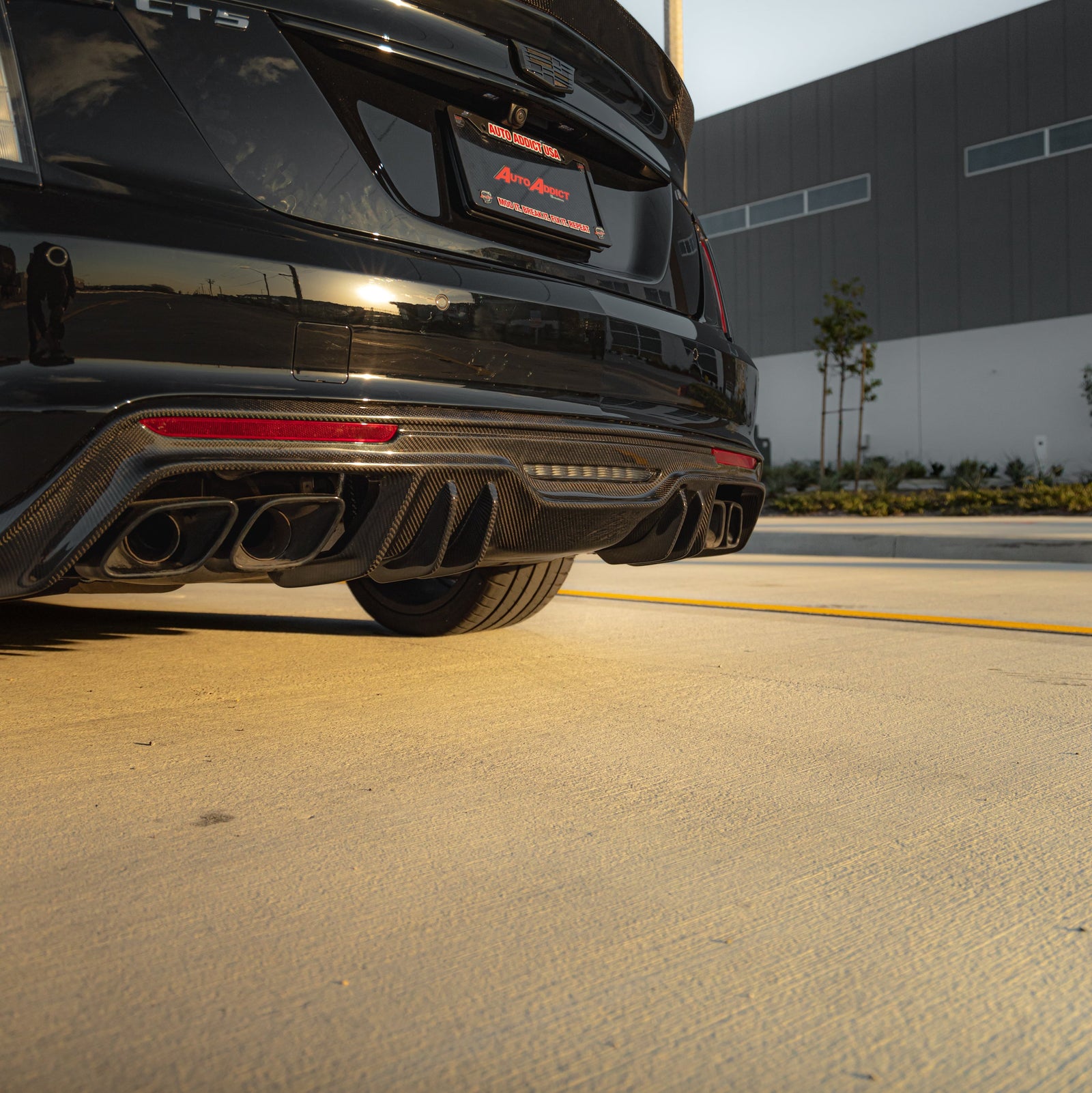 2022-2025 Cadillac CT5-V Blackwing Type-ST Carbon Fiber Rear Diffuser - Legends Auto Parts