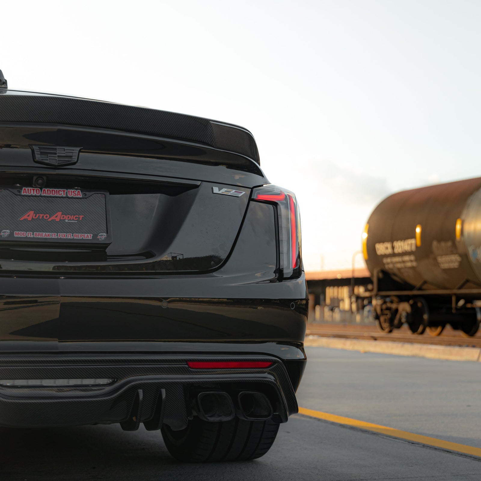 2022-2025 Cadillac CT5-V Blackwing Type-ST Carbon Fiber Rear Diffuser - Legends Auto Parts