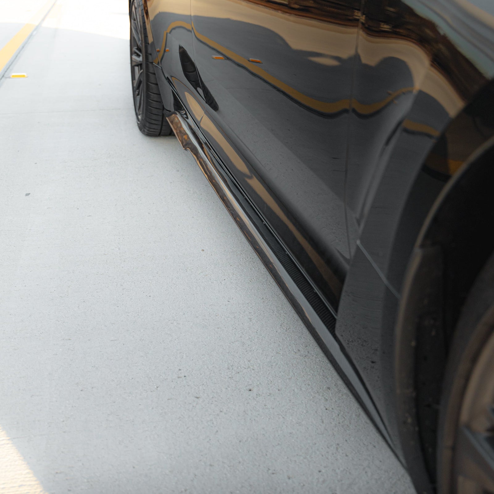 2022-2025 Cadillac CT5-V Blackwing Type-ST Gloss Carbon Fiber Side Rocker Panel Extensions - Legends Auto Parts
