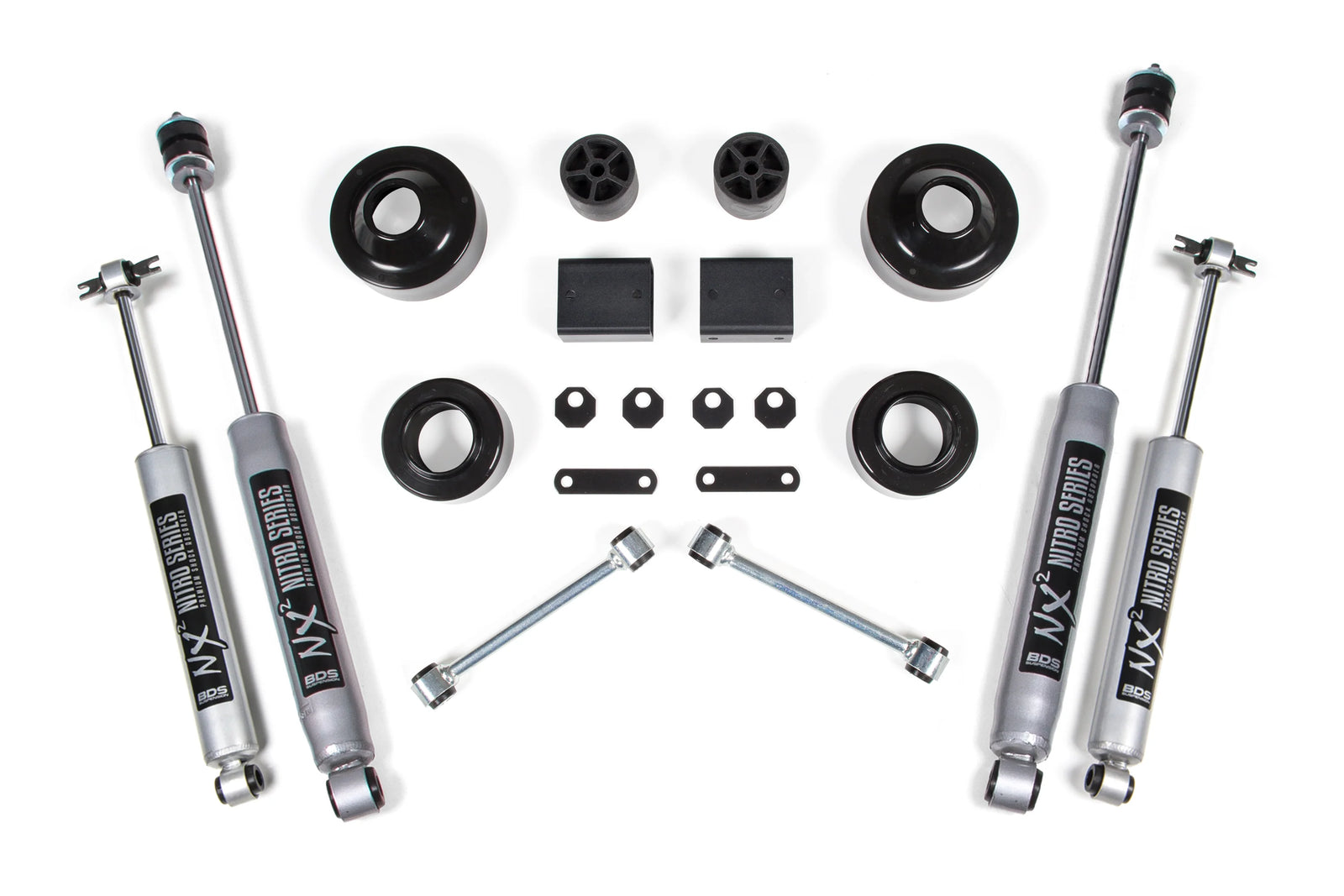 BDS - 2 Inch Lift Kit | Coil Spacer | Jeep Wrangler JK (07-11) 2-Door - Legends Auto Parts