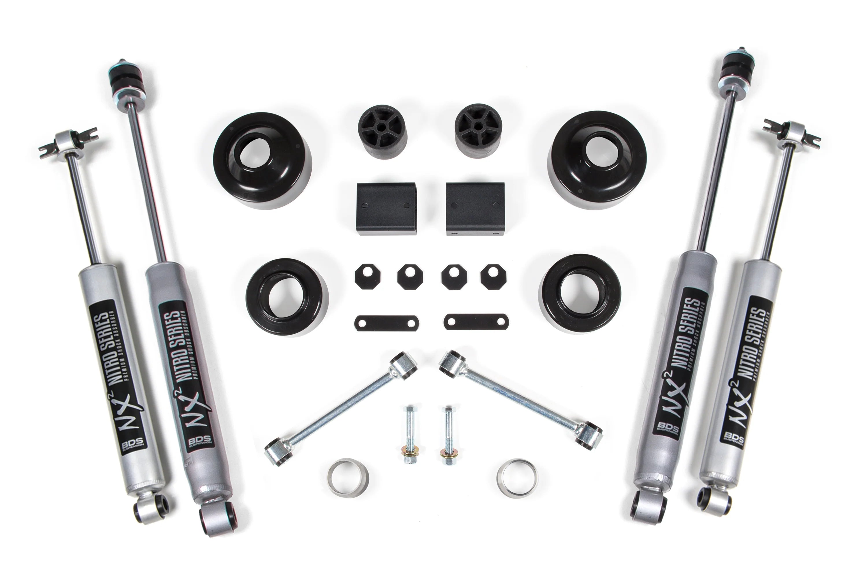 BDS - 2 Inch Lift Kit | Coil Spacer | Jeep Wrangler JK (12-18) 2-Door - Legends Auto Parts