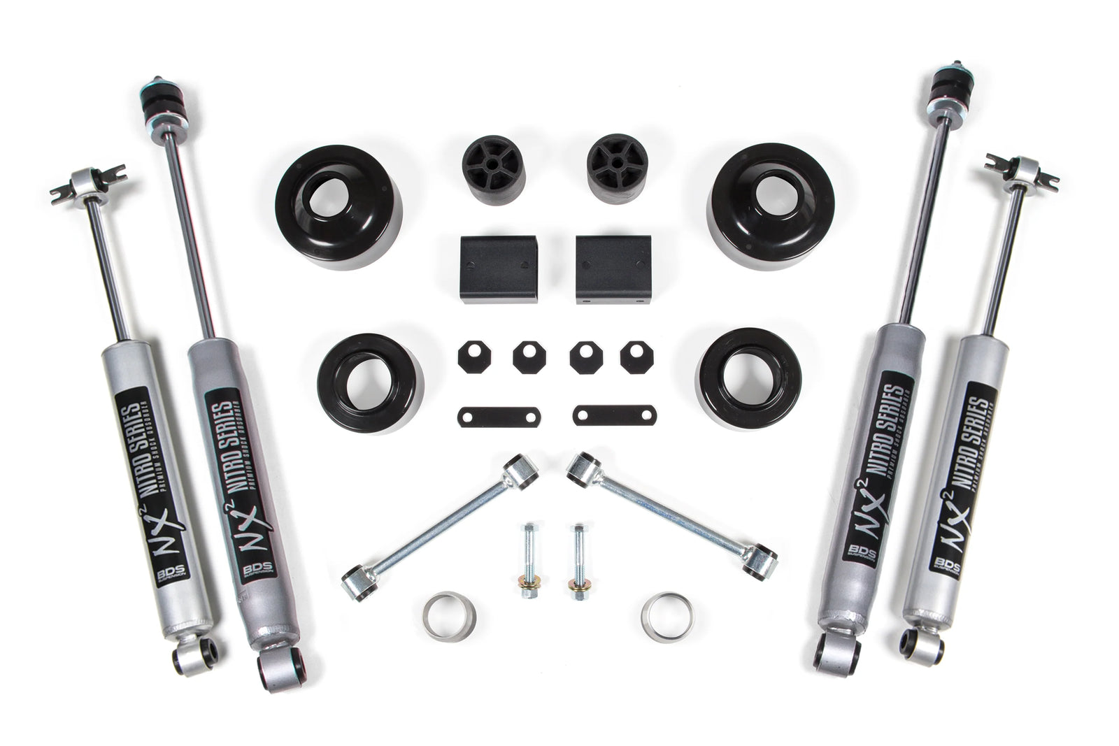 BDS - 2 Inch Lift Kit | Coil Spacer | Jeep Wrangler JK (12-18) 2-Door - Legends Auto Parts