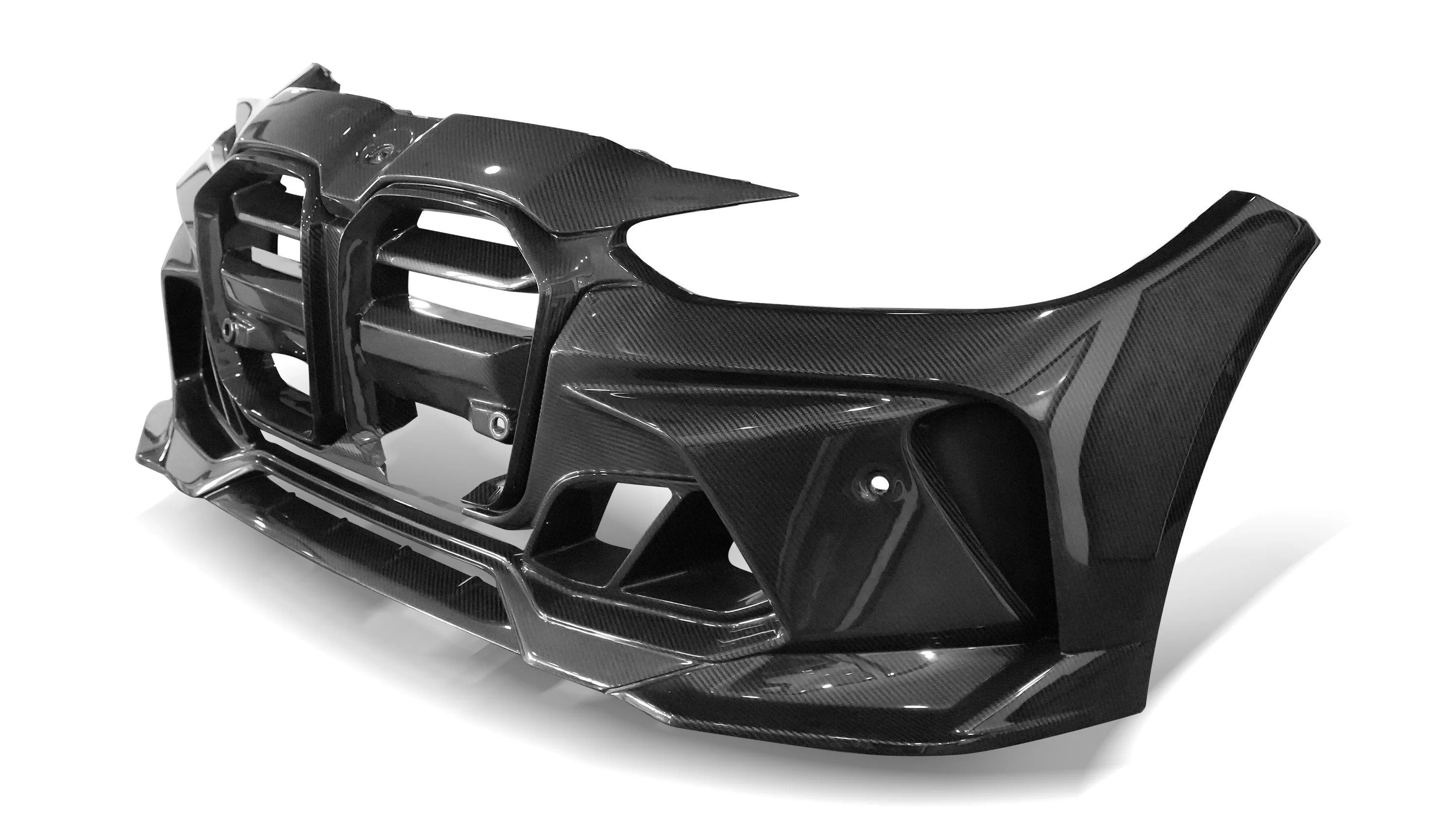 Vorsteiner - GTS-V BMW G8X M3 | M4 One-Piece Carbon Fiber Aero Front Bumper V-Style - Legends Auto Parts