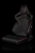 Universal BRAUM ORUE SERIES RACING SEATS (DIAMOND ED. | RED STITCHING) – PAIR - Legends Auto Parts
