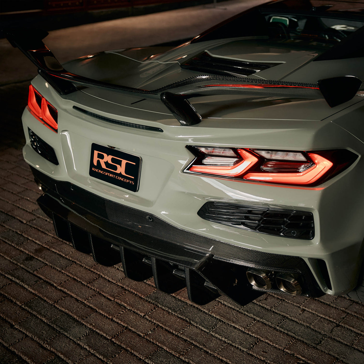 RSC Corvette C8 Stingray | E-Ray ST Rear Diffuser | Carbon Fiber - Legends Auto Parts