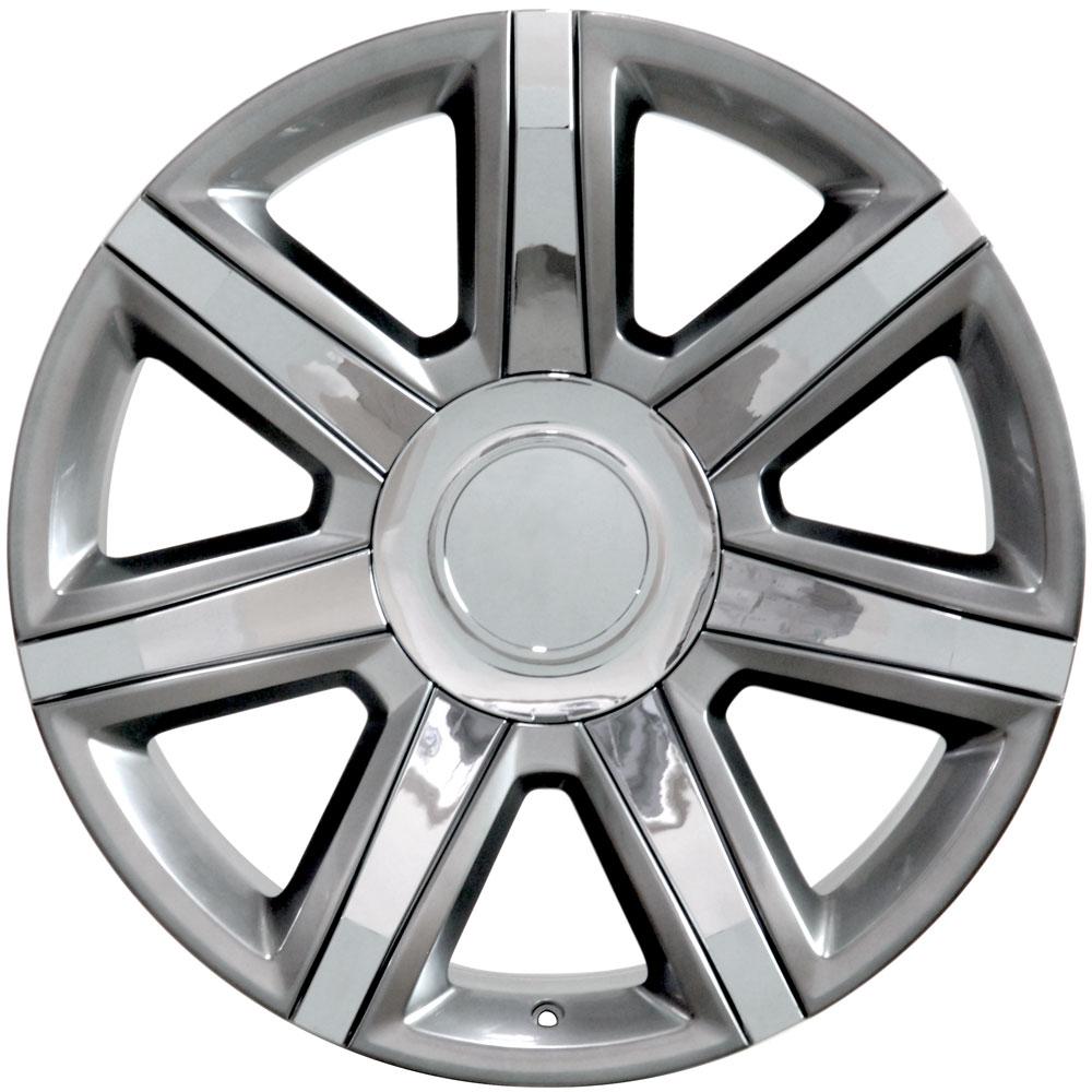 OE CA87 Wheels - Gloss Hyper Silver with Chrome Insert