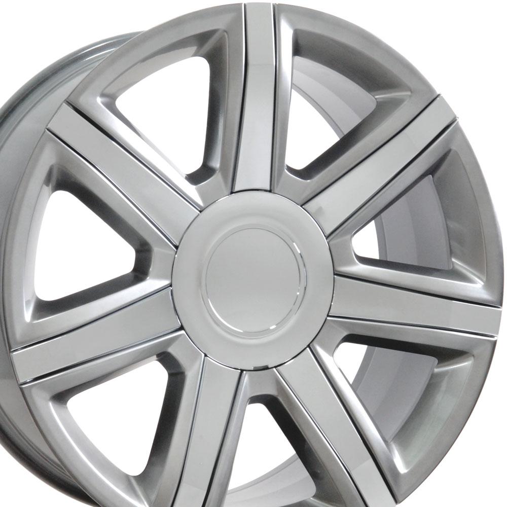 OE CA87 Wheels - Gloss Hyper Silver with Chrome Insert