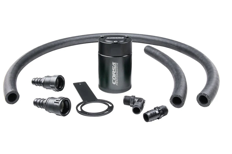 Corsa Performance - Aluminum Oil Catch Can w/ Bracket | 2018-24 Jeep Wrangler JL/JLU, Gladiator JT 3.6L - Legends Auto Parts