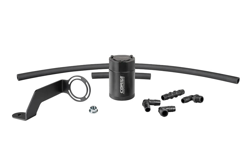 Corsa Performance - Aluminum Oil Catch Can w/ Bracket | 2011-23 Challenger, Charger 6.4L | 2012-21 Grand Cherokee, 2018-24 Durango 6.4L - Legends Auto Parts