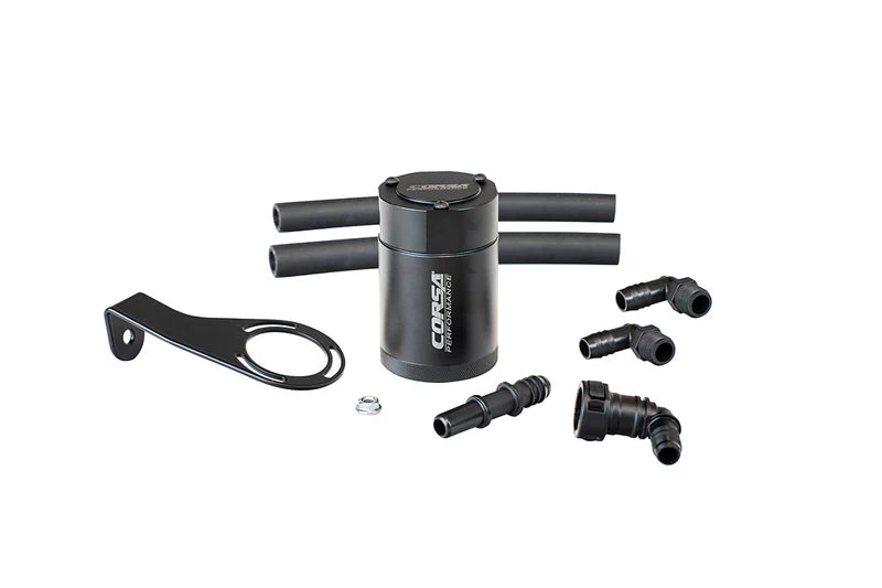 Corsa Performance - Aluminum Oil Catch Can w/ Bracket | Ford Bronco 2.3L Turbo