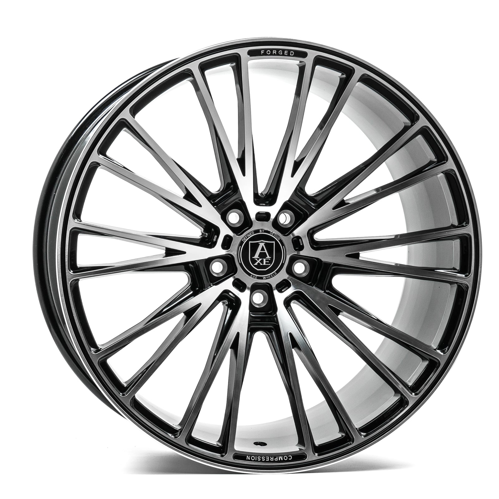 CF2 Black And Polished Face - Axe Wheels