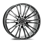 CF2 Black And Polished Face - Axe Wheels