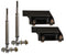 Adjustable 10mm Extended Links/Brackets 03-12 RAM 2500/3500 4x4 6 Lift Carli Suspension