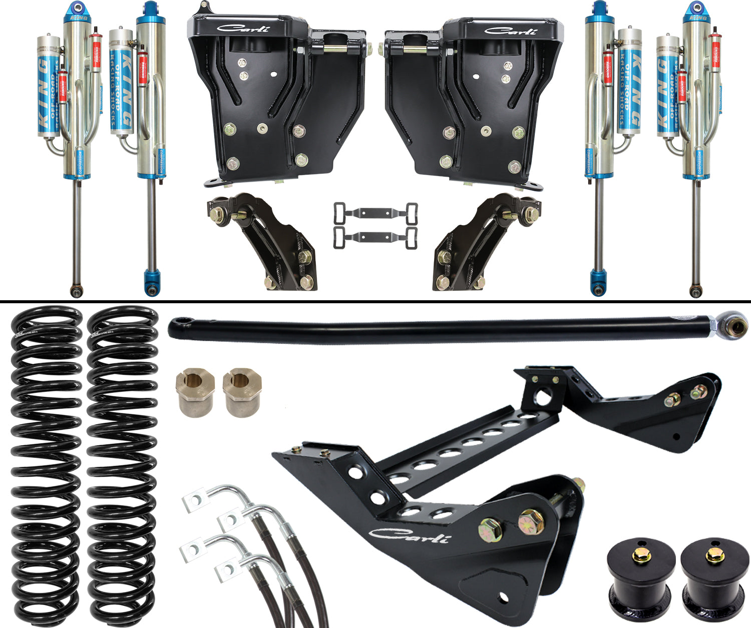 Unchained 3.0 Bypass System Base 4.5 Lift 2011-16 Ford F250/F350 Carli Suspension