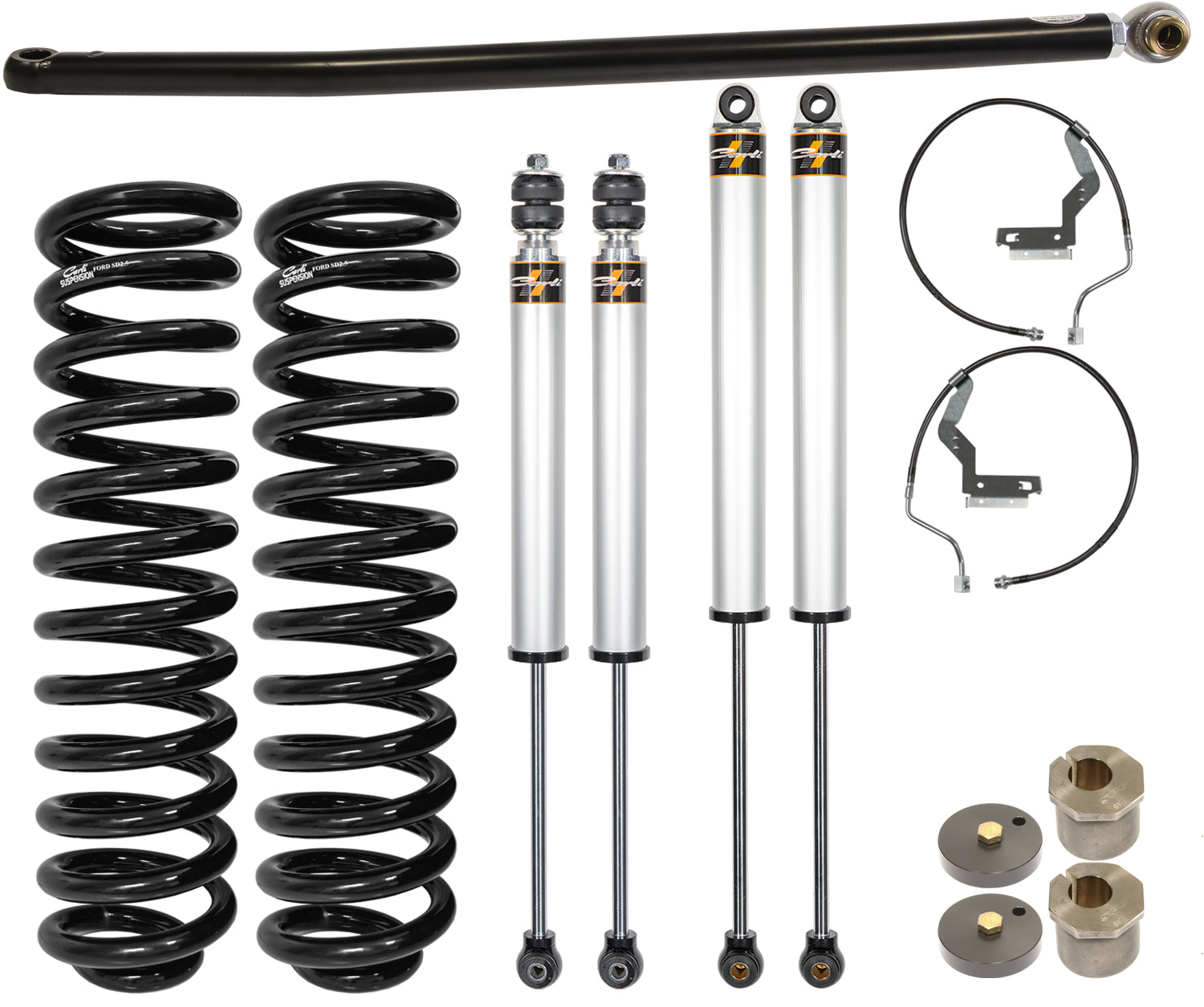 Commuter Leveling System Base 2.5 Inch Lift 2005-07 Ford F250/F350 Diesel FSP Carli Suspension