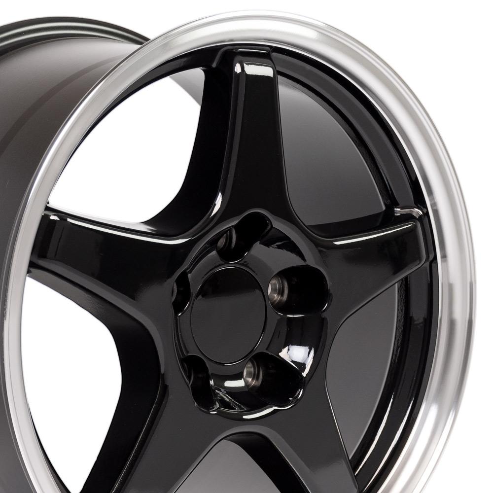 OE CV01 Wheels - Gloss Black Machined Lip
