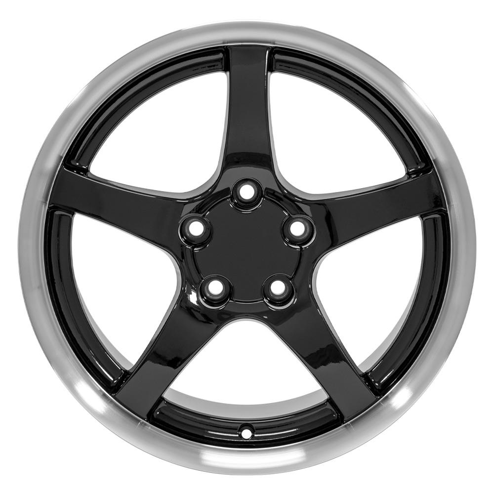 OE CV05 Wheels - Gloss Black Machined Lip