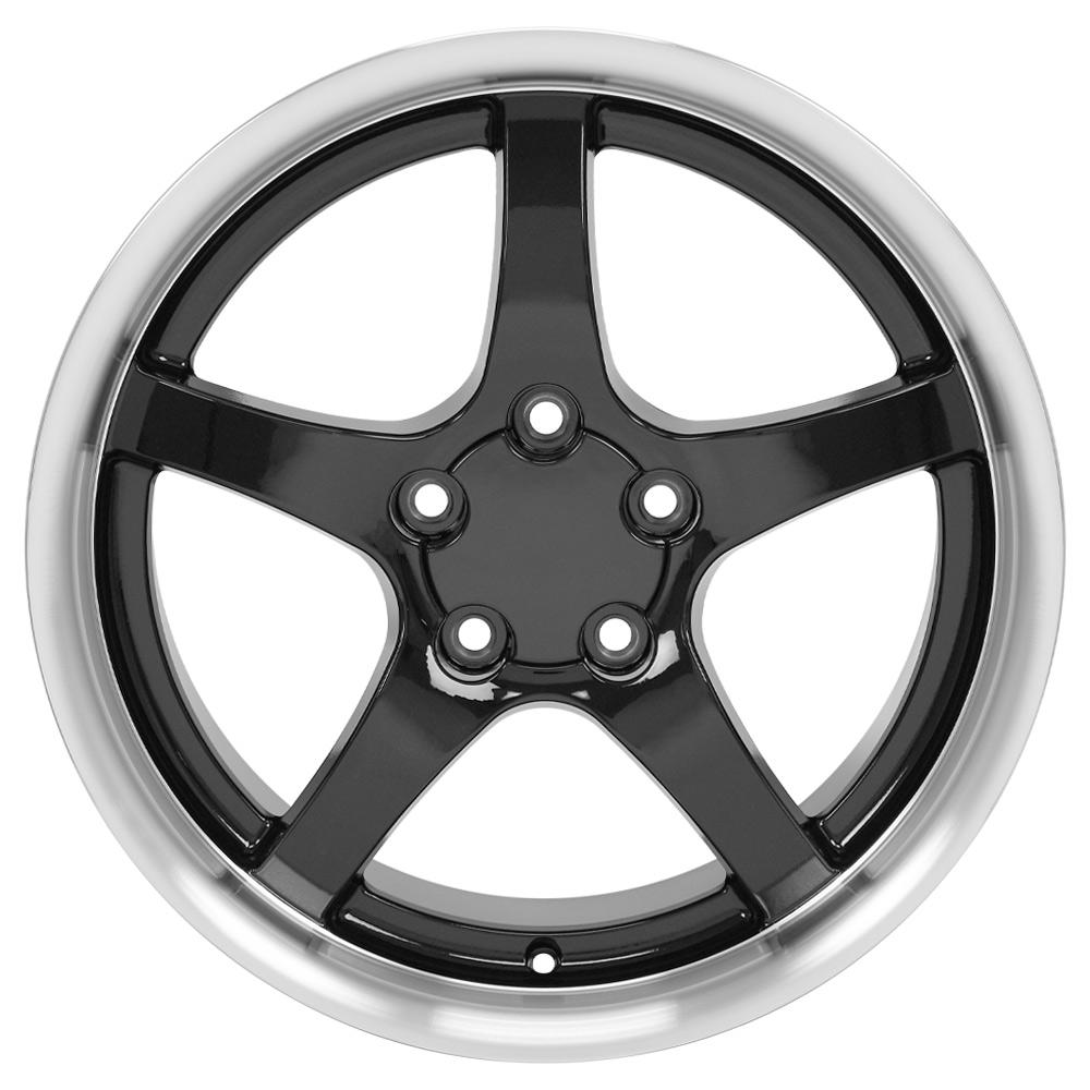 OE CV05 Wheels - Gloss Black Machined Lip