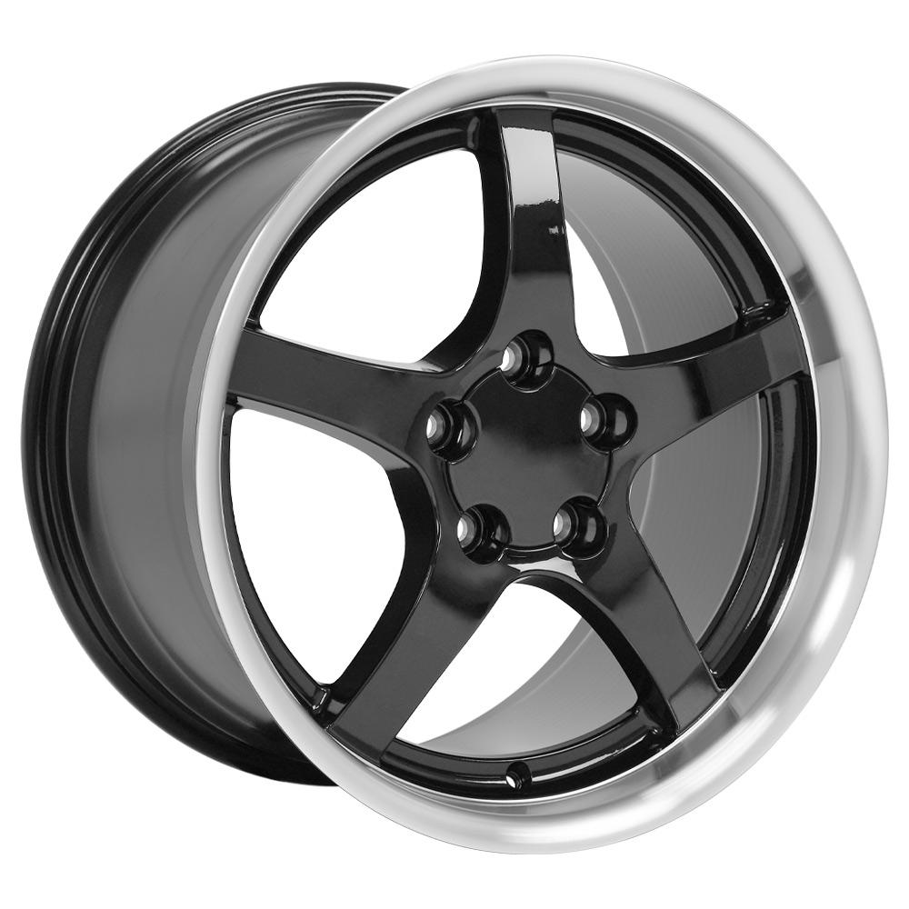 OE CV05 Wheels - Gloss Black Machined Lip