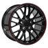 OE CV08A Wheels - Gloss Black Redline