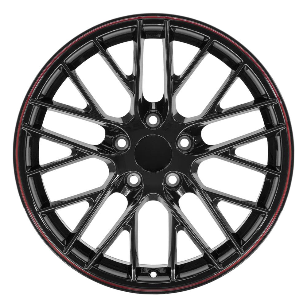 OE CV08B Wheels - Gloss Black Redline