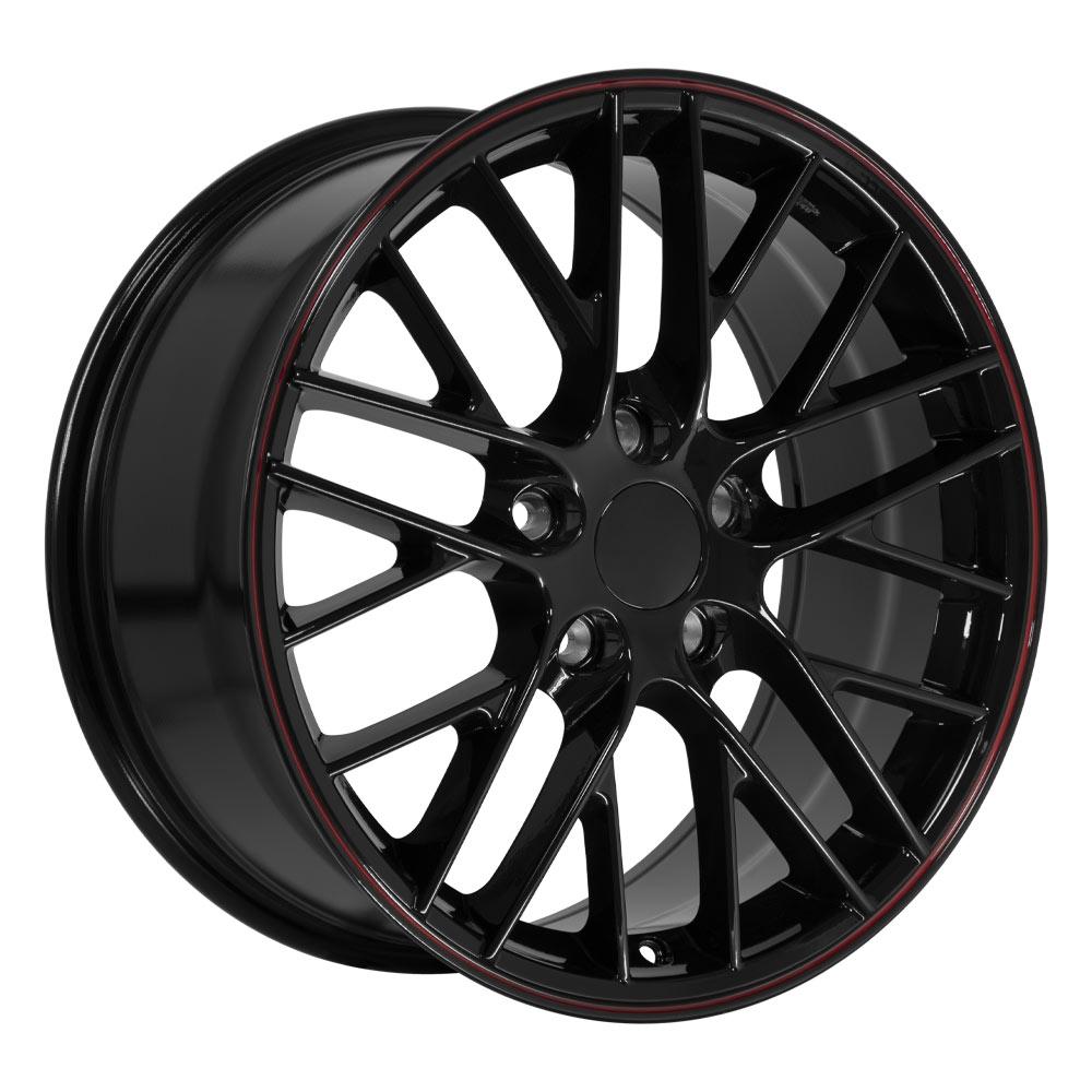 OE CV08B Wheels - Gloss Black Redline