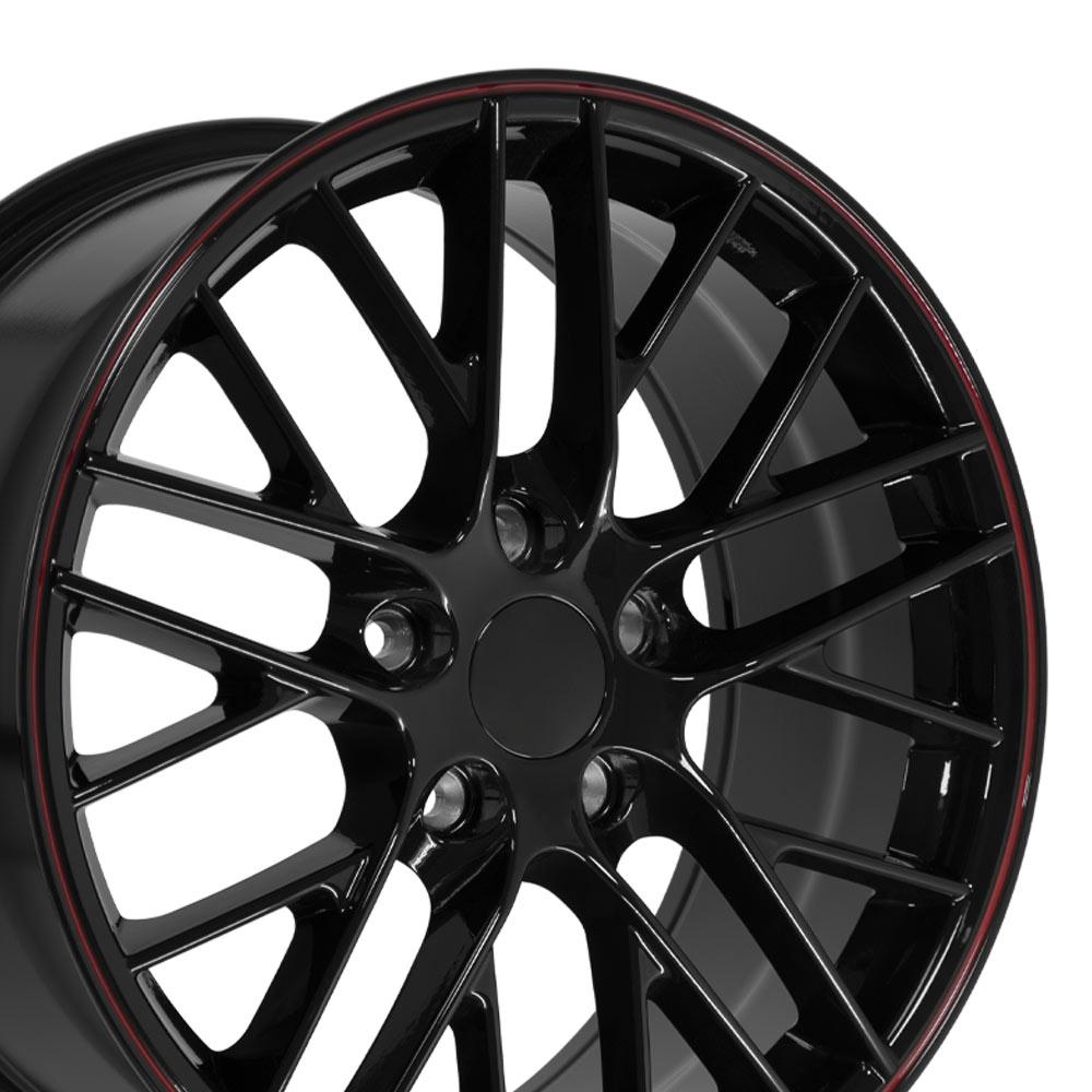 OE CV08B Wheels - Gloss Black Redline