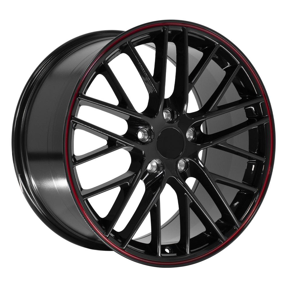 OE CV08B Wheels - Gloss Black Redline