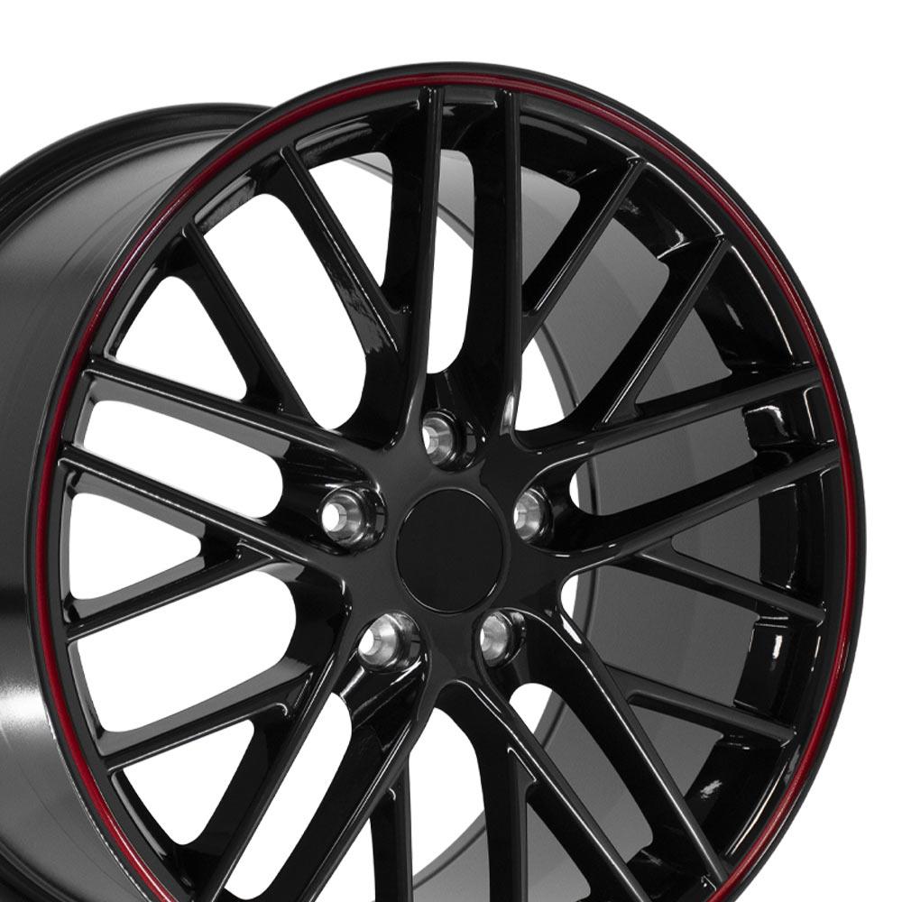 OE CV08B Wheels - Gloss Black Redline