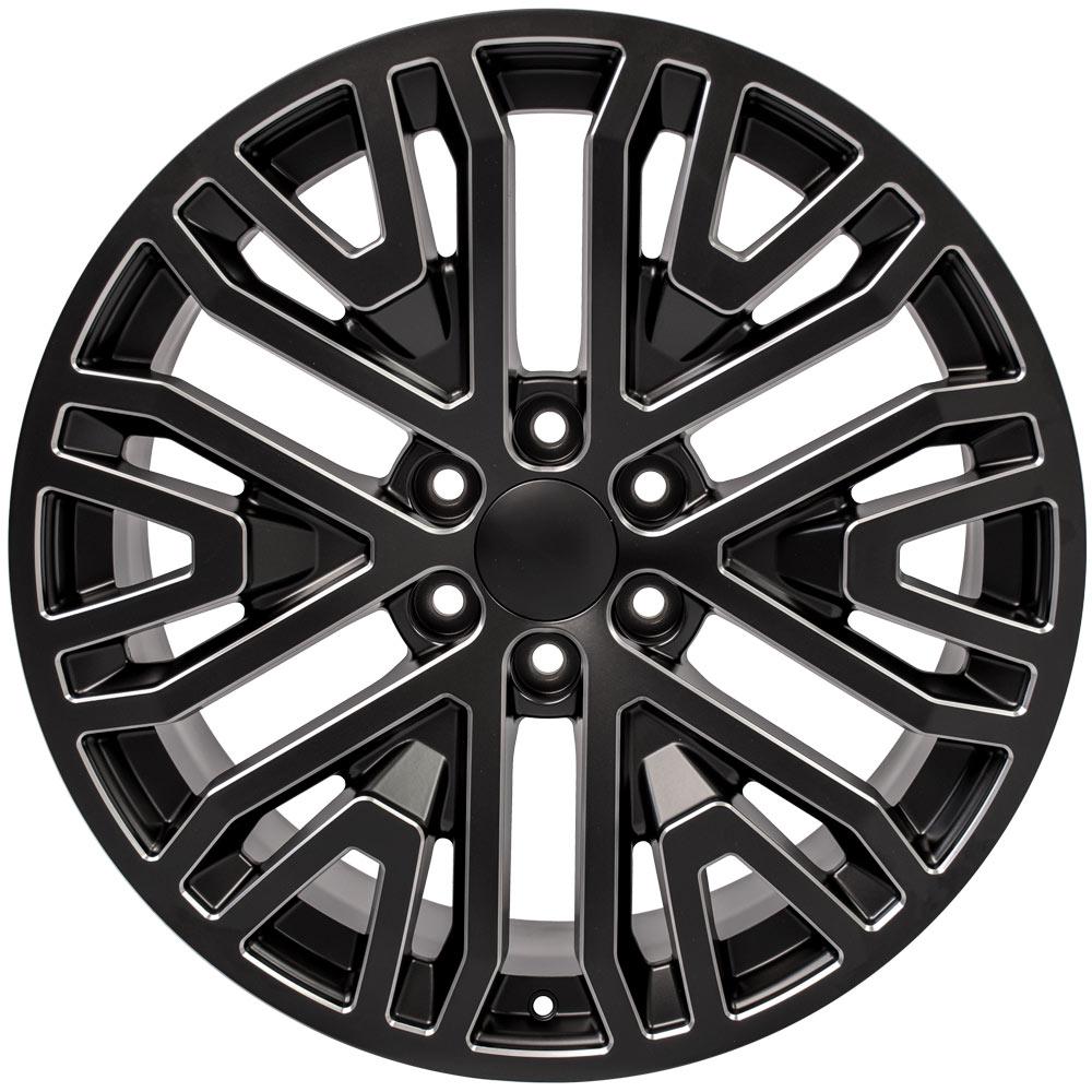 OE CV37 Wheels - Satin Black with Milled Edge