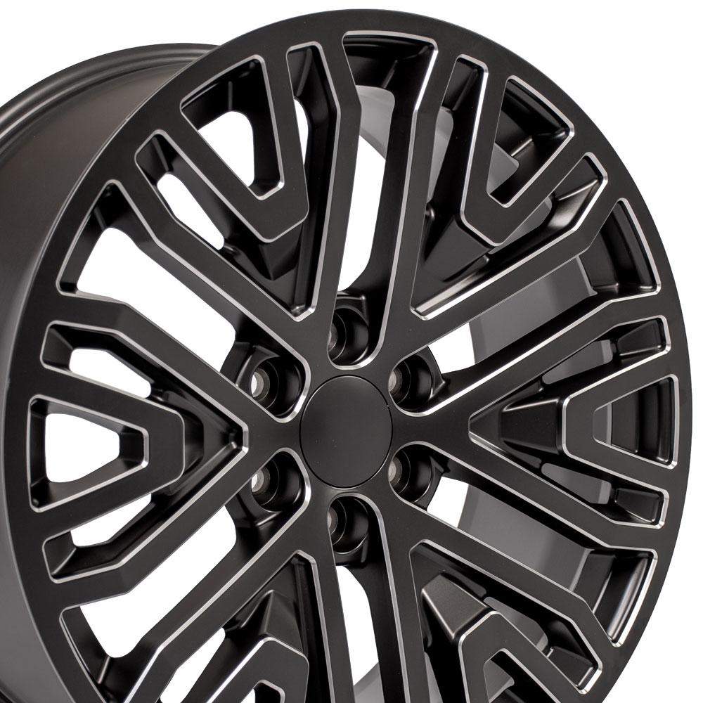 OE CV37 Wheels - Satin Black with Milled Edge