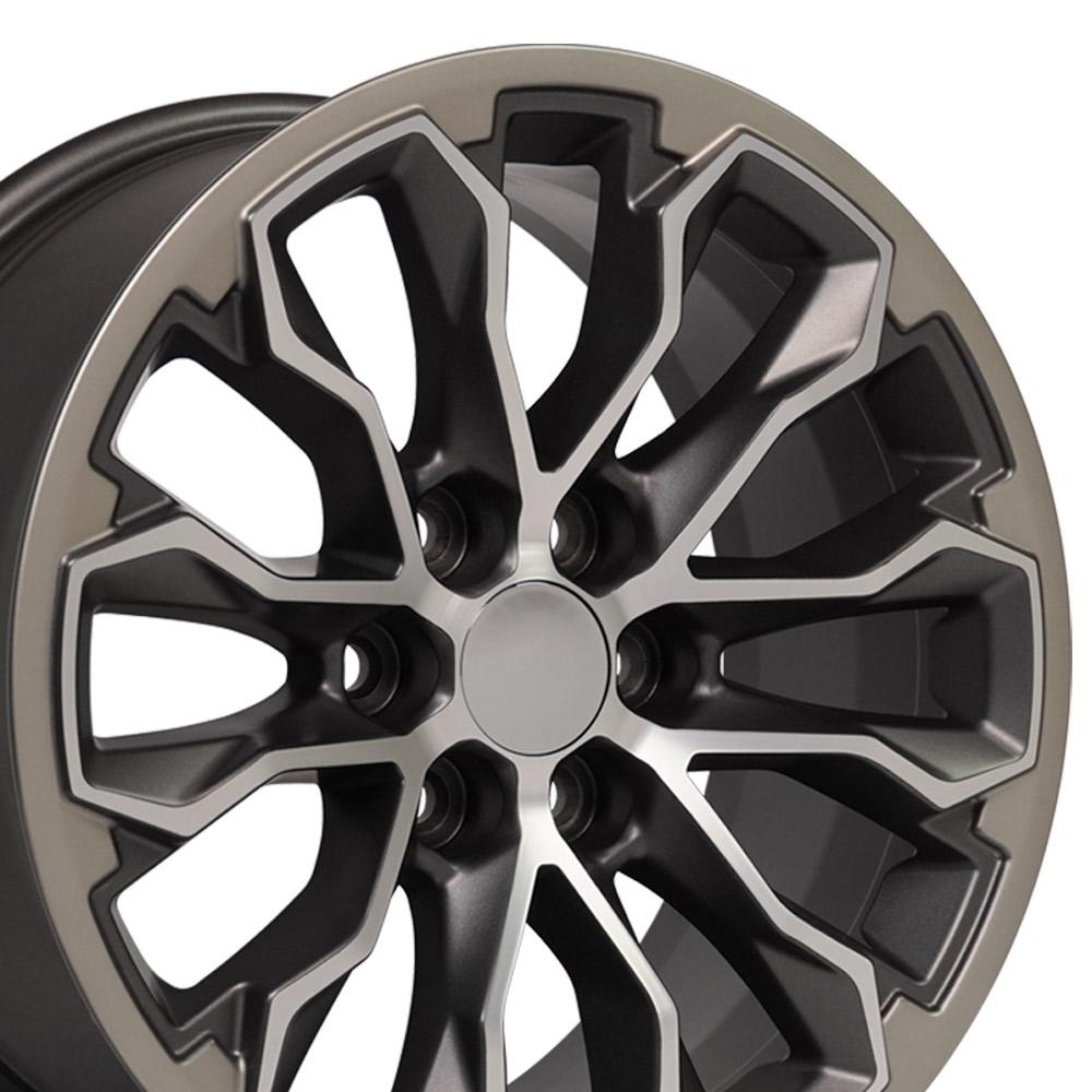 OE CV54 Wheels - Satin Gunmetal Machined Face - Two Tone