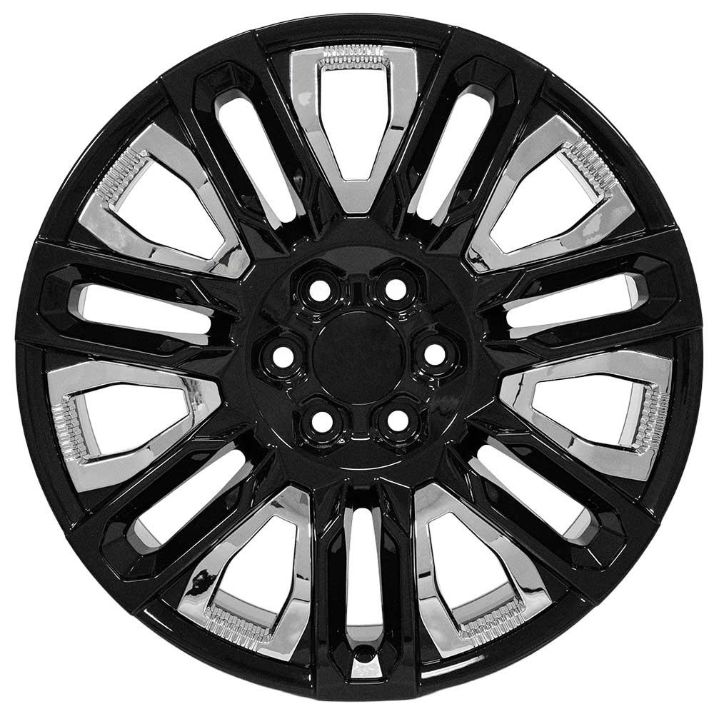 OE CV57 Wheels - Gloss Black with Chrome Insert