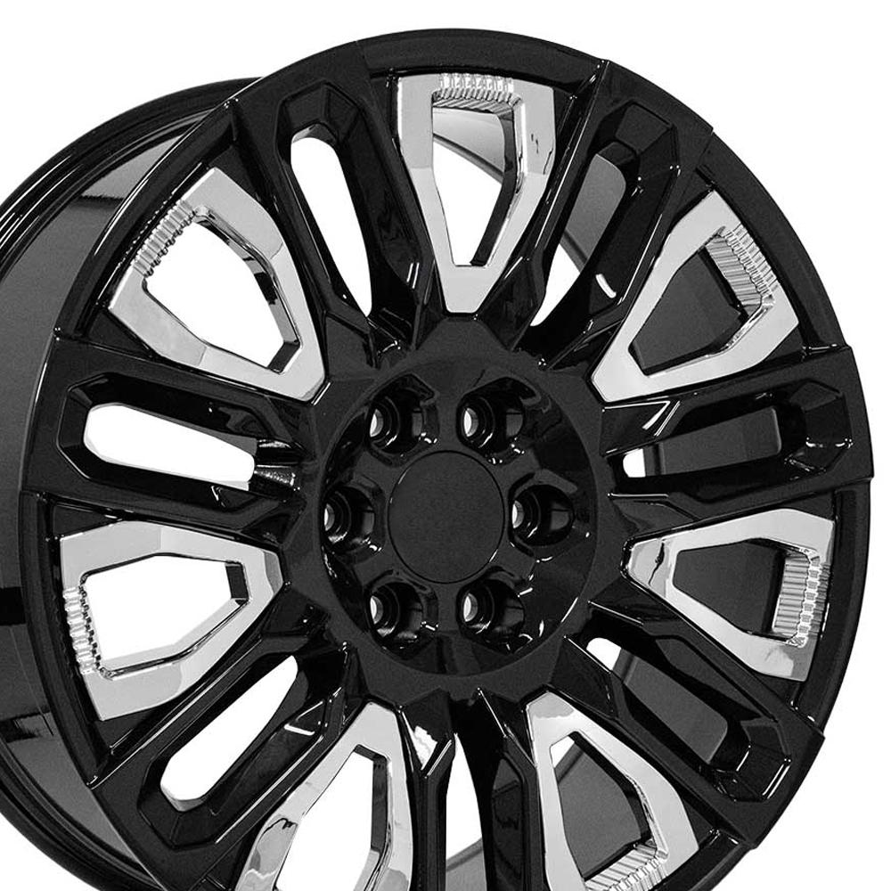 OE CV57 Wheels - Gloss Black with Chrome Insert