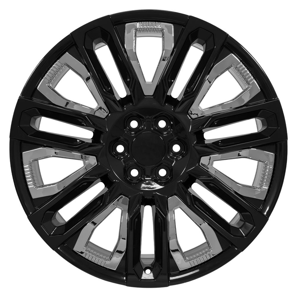 OE CV57 Wheels - Gloss Black with Chrome Insert