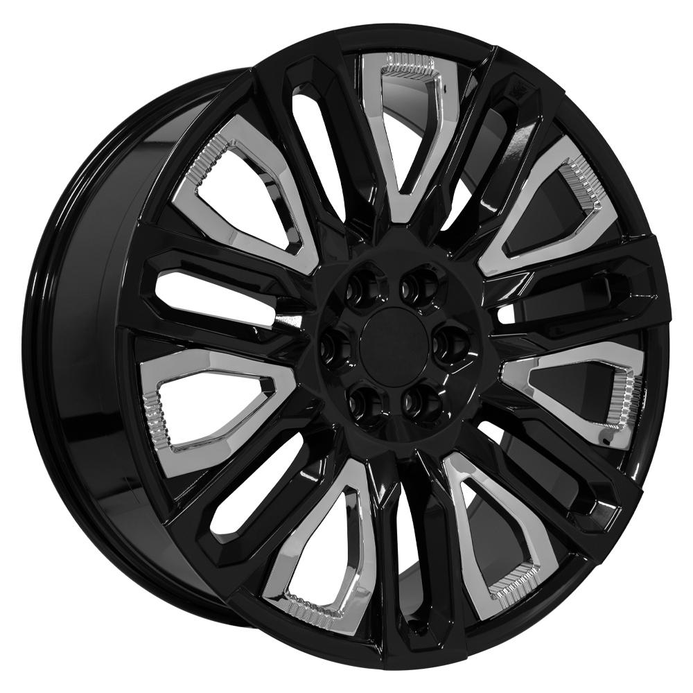 OE CV57 Wheels - Gloss Black with Chrome Insert