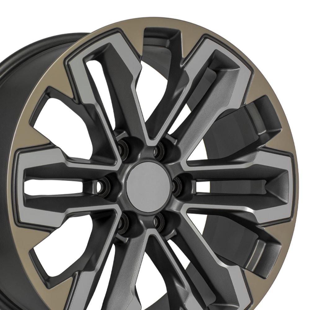 OE CV69 Wheels - Satin Gunmetal Machined Face - Two Tone