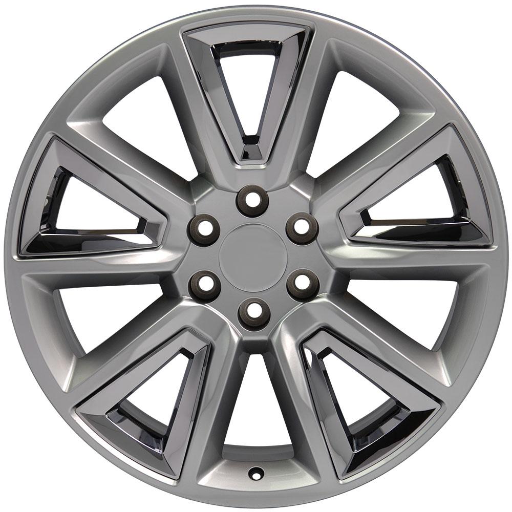 OE CV73 Wheels - Gloss Hyper Black with Chrome Insert