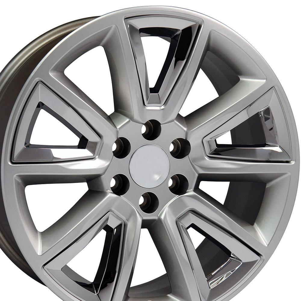 OE CV73 Wheels - Gloss Hyper Black with Chrome Insert